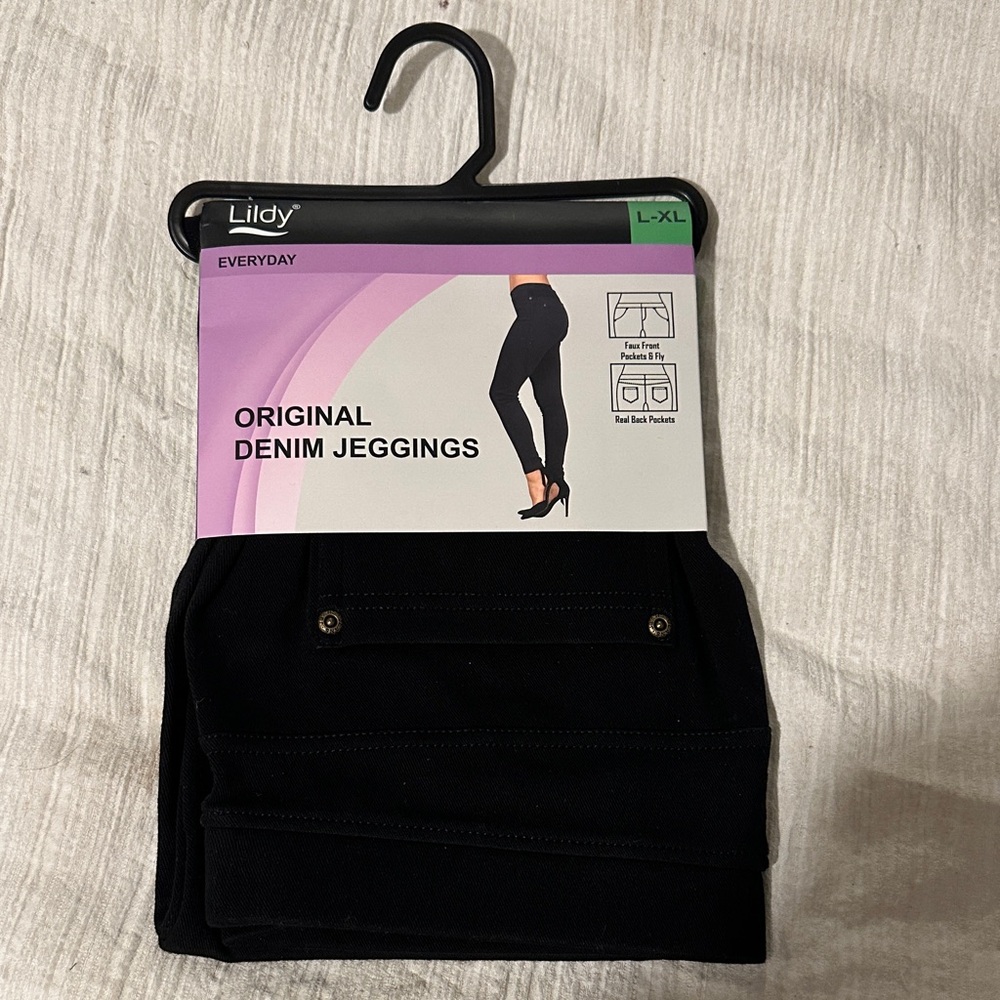 Lidy Black Denim Jeggings for Women